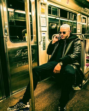 The pair of sneakers Nike Shox TL scope by DJ Snake on his account Instagram @djsnake