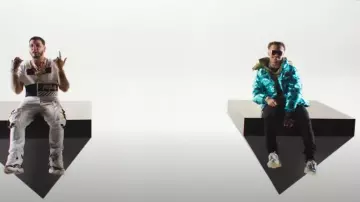 Maison Margiela Fu­ture Sneak­ers worn by Lil Pump in ILLUMINATI by Lil Pump & Anuel AA (Official Music Video)