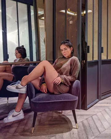 The Nike sneakers worn by Agathe Auproux on his account Instagram @agatheauproux