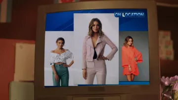 Rebecca Minkoff Veste Wes Moto en Cuir Perforé porté par Noa Hamilton (Nathalie Kelley) chez Le Boulanger et la Beauté (S01E01)