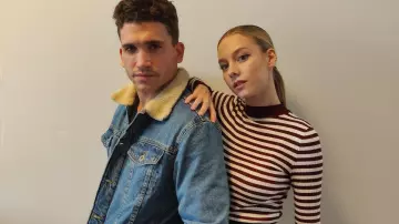 The jean jacket worn by Jaime Lorente on a post-Instagram