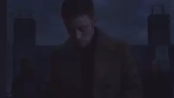 Wool trench coat in camel worn by Sean Wallace (Joe Cole) in Gangs of London (Season 1)