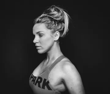 El sujetador deportivo con el logo de Ivy Park que lució Emy Ltr en su cuenta de Instagram @emy_ltr