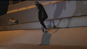 Comme des garçons CDG Black White Lo­go Knit Beanie Hat worn by Lil Wayne in his Piano Trap & Not Me (Official Music Video)