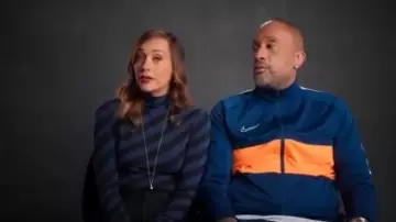 Navy Striped Sweater worn by Joya Barris (Rashida Jones) in #blackASeason 1 Episode 7