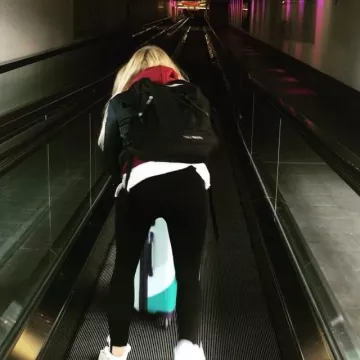 The backpack Eastpack worn by Emy Ltr on his account Instagram @emy_ltr