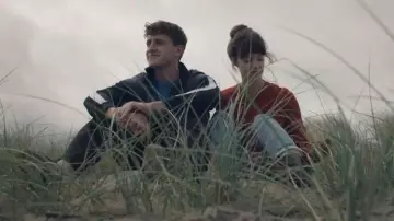 Cable-Knit Cashmere Sweater worn by Marianne (Daisy Edgar-Jones) in Normal People Season 1 Episode 2