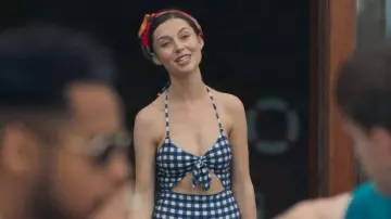 Cut Out Gingham Swimsuit worn by Marianne (Daisy Edgar-Jones) in Normal People Season 1 Episode 6