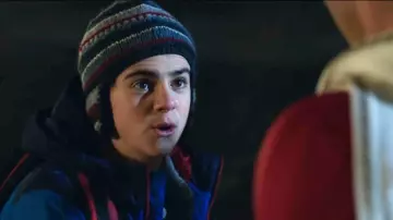 Blue and red Peruvian Trapper Hat worn by Freddy Freeman (Jack Dylan Grazer) in Shazam!