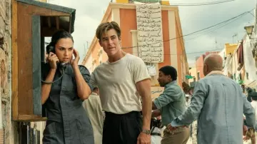 White T-Shirt worn by Steve Trevor (Chris Pine) in Wonder Woman 1984