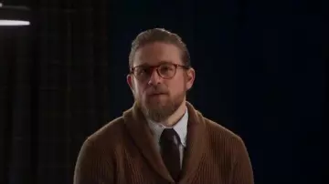 Polo Ralph Lauren Wool Shawl-Collar Cardigan worn by Ray (Charlie Hunnam) in The Gentlemen