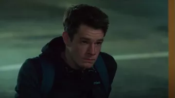 The jacket thin hooded black McKenzie carried by Adam (Connor Swindells) in VS.