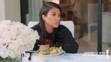 Black Top worn by Kourtney Kardashian in Keeping Up with the Kardashians Season 18 Episode 6