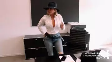 Ripped Jeans worn by Khloé Kardashian in Keeping Up with the Kardashians Season 18 Episode 6