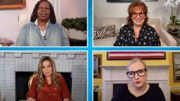 L'agence Nina Blouse en Soie porté par Joy Behar sur Le point de Vue le 30 avril 2020
