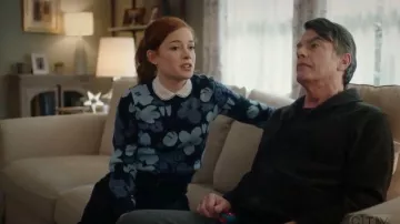 Blue Floral Sweater worn by Zoey (Jane Levy) in Zoey's Extraordinary Playlist Season 1 Episode 12