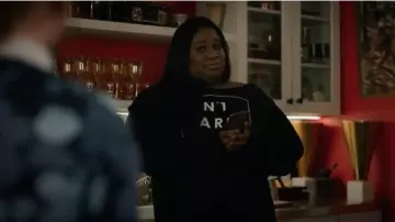 No 1 Cares Sweatshirt worn by Mo (Alex Newell) in Zoey's Extraordinary Playlist Season 1 Episode 12