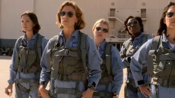 The sunglasses Original Pilot " by American Optical, Tracy Stevens (Sarah Jones) in For All Mankind (Season 1)