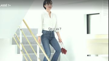 The white blouse with open neck of Kaori Watanabe in Terrace House : Tokyo 2019-2020