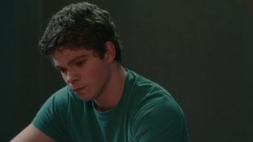 The green t-shirt with short sleeves Paul Munsky (Daniel Diemer) in If you only knew...