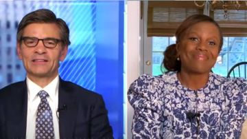 Ulla johnson Combinaison Hesper porté par Deborah Roberts sur Good Morning America, le 6 Mai 2020