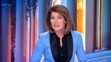 A. l.c. Oren Stretch Veste en Laine porté par Norah O'Donnell sur CBS, Ce Matin, 6 Mai 2020
