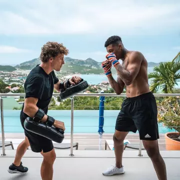 Short Adidas noir porté par Presnel Kimpembe  sur le compte Instagram de @kimpembe3 