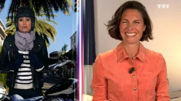 Vestido de piel de albaricoque de Alessandra Sublet en C'est Canteloup