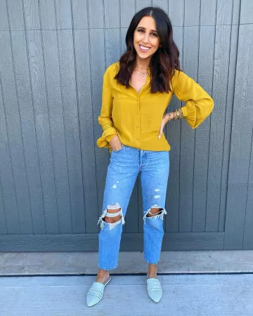 Originals jeans de mujer recortados de Dede Raad en la cuenta de Instagram @dressupbuttercup