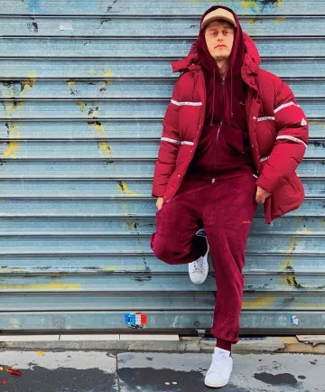 La chaqueta de plumón Lacoste x Pyrenex de Norman Thavaud en su cuenta de Instagram @normanthavaud