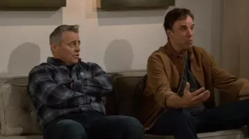 Navy Plaid Shirt worn by Adam Burns (Matt LeBlanc) in Man with a Plan Season 4 Episode 8