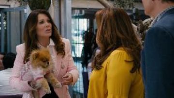 Pink Tweed Blaz­er worn by Stephan (Lisa Vanderpump) in American Housewife Season 4 Episode 19