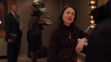 Ze­bra Print Dress worn by Marissa Gold (Sarah Steele) in The Good Fight Season 4 Episode 4