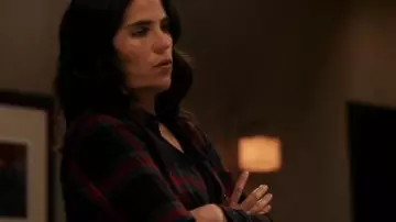 Plaid Shirt worn by Laurel Castillo (Karla Souza) in How to Get Away with Murder Season 6 Episode 14