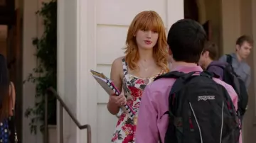Jansport black backpack worn by Anthony Cooper (Dylan Minnette) as seen in Alexander and the Terrible, Horrible, No Good, Very Bad Day