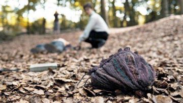 Bolsa de extensión indetectable de Hermione Granger (Emma Watson) en Harry Potter y las Reliquias de la Muerte: Parte 1 