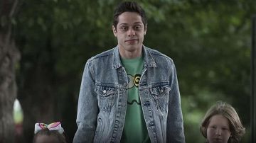Denim jacket worn by Scott (Pete Davidson) in The King of Staten Island