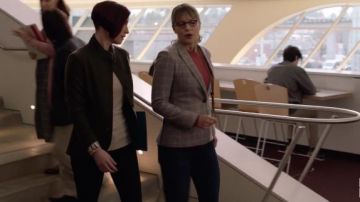 Vert sans col Blazer porté par Alex Danvers (Chyler Leigh) dans Supergirl Saison 5 Épisode 18