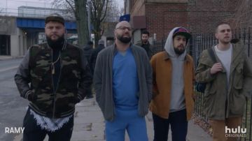 Brown leather jacket worn by Ramy (Ramy Youssef) in Ramy (S02E01)