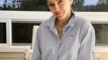 Vestido de camisa De rayas de Rayas usado por AshLee Frazier en la temporada 24 de The Bachelor