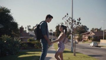 Purple Daisy Print Strap Thing Dress worn by Maddy Perez (Alexa Demie) as seen in Euphoria (Season 1 Episode 2)