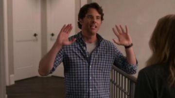 Gingham Shirt worn by Steve Wood (James Marsden) in Dead to Me Season 2 Episode 6