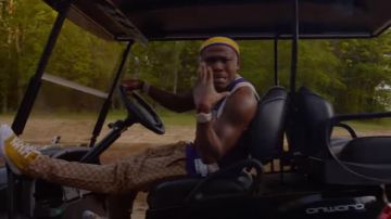 Le pantalon de jogging Gucci porté par DaBaby dans son clip Can't Stop