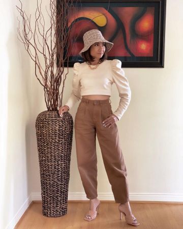 Nu en Pu Matelassé à Talons Mules de Emmy sur l'Instagram account @emmyinstyle