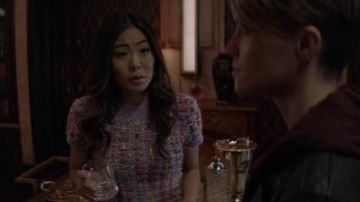 Pur­ple Short Sleeve Sweater worn by Mary Hamilton (Nicole Kang) in Batwoman Season 1 Episode 19