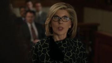 Gi­raffe-Print Jack­et worn by Diane Lockhart (Christine Baranski) in The Good Fight Season 4 Episode 3