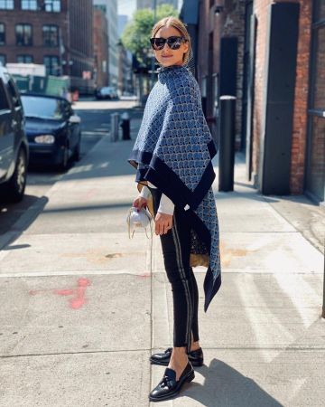 Zapatillas de cuero Fratelli Rossetti usadas por Olivia Palermo Foto de Instagram 12 de mayo de 2020