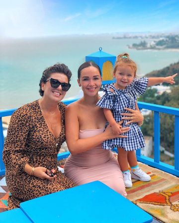 La robe bandeau moulante rose de Jazz Correia sur son compte Instagram @jazztvshow