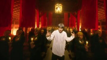 White Shirt worn by Suga in ON Official Music video by BTS