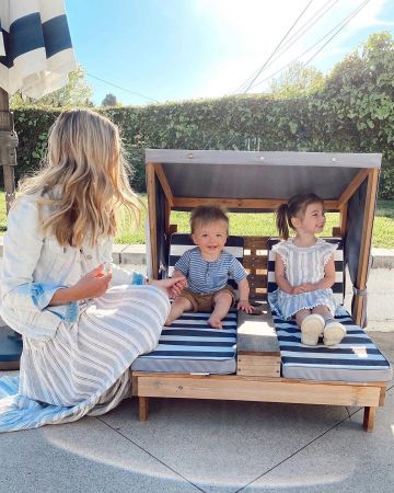 Splendide Romarin Maxi Robe de Ashley Tarkington Jackel sur l'Instagram account @ashnfashn